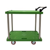 신원 2단운반차 중형 알루미늄 손잡이 대차 엘카 운반 카트 국산 녹색