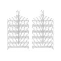 루아르모 국내산 세탁소 옷걸이 화이트, 20개