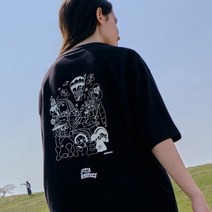 휠라 [휠라] (OHAMKING X FILA Graphics)MY LIFE 루즈핏