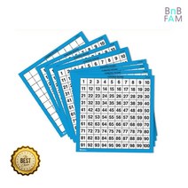 유치원 숫자배우기 100 수배열판 수학보드판 수세기판 셈놀이판 홈스쿨링