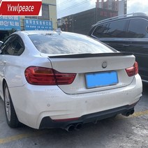 bmw f36 스포일러 420i 420d 428i 435i 2014-2020 카본 4 시리즈 4 도어 그란 쿠페 f36 m4 스타일 후면 트렁크 립 스포일러, 탄소 섬유