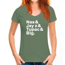 NAS 구축 nas최고의 래퍼 티셔츠 TUPAC 빅 나스 JAY Z 힙합 이름 랩 EPMD 공개 부족, 13 WoMen pea green_03 S