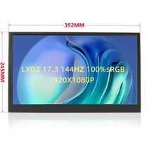 173 인치 144Hz IPS 울트라 슬림 휴대용 모니터 1080P HDR HDMI c타입 디스플레이 컴퓨터 노트북 Xbox Ps4 스위치 게임 화면, 없음, 173 144HZ NO Touch+미국 플러그