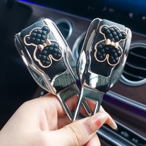 자동차 자동차 안전 플러그인 잠금 총검 연장 리테이너 커넥터 조각 자동차 자동차 잠금 버클 장식, 검은 곰-쌍