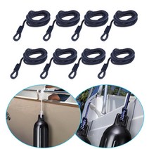 닻줄 8pcs 보트 펜더 라인 0.2439 두께 5피트 이중 꼰 펜더 라인 요트 해양 보트 액세서리에 대한 해양 계류 라인, 푸른