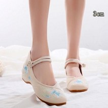 한복신발 꽃신 한복화 전통 통굽 여성화 키높이 wq28