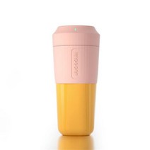 버티컬믹서 반죽기 스탠드 믹서기400ml 학생 선물 다기능 믹서 가정용 주스 컵 Usb 충전 과즙 플라스틱 휴, 04 Pink
