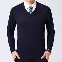 이유까까 남성용 클래식 브이넥 니트