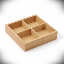 고급스러운 티백보관함 원목 앤틱 커피수납함 4칸 탕비실용품, 1개