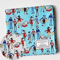 반다나 손수건 55T 일본 두건 매트 면