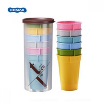 국산 KOMAX 티컵 6P 세트 환경호르몬 없는 BPA Free Tea Cup 머그컵 예쁜컵 다회용컵 커피컵 아기컵 유아컵, 1개