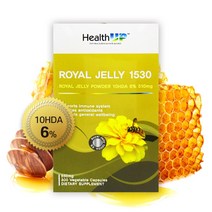 헬스업 뉴질랜드 로얄제리 로얄젤리 로열젤리 효능 510mg 10HDA 300캡슐, 뉴질랜드 로얄제리 1통, 1개