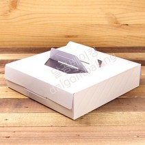 달곰베이킹 타르트상자 손잡이화이트 50개(사이즈선택), 50개, 3호
