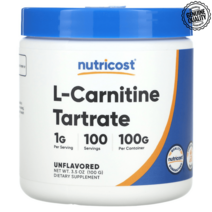 뉴트리코스트 L 카르니틴 타르트레이트 무향 100g