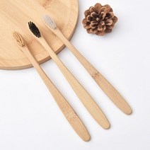 KC인증 대나무 칫솔 미세모 제로웨이스트 생분해 각인, 3성인대나무-숯, 3성인대나무-숯