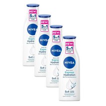 니베아 익스프레스 하이드레이션 바디로션 수분크림 48H 250ml Nivea Express Hydration Body Lotion, 4개