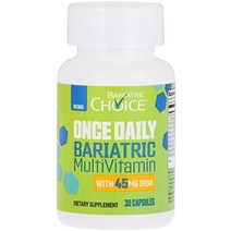 bariatric 철분 45mg 멀티비타민 30/90캡슐, 30캡슐