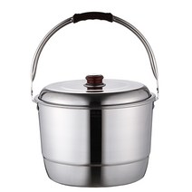 선학 국산 스텐들통 14L (모든열원사용가능), 실버