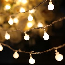 필플랜트 LED 앵두전구 캠핑전구 크리스마스 트리 꾸미기 감성조명, 웜화이트 50구