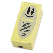 전문가용 유점토 클레이툰 114g Van Aken / Claytoon, 연노랑(Pastel Yellow)