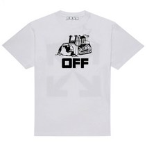 오프 화이트 오프화이트 티셔츠 OMAA038R21JER011 0110 WHITEBLACK
