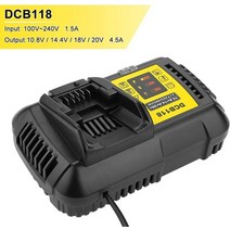 정밀하고 파워풀한 전동 드릴 4.5a dcb118 배터리 충 Dewalt 배터리 10.8v 12v 14.4v 18v 20v dcb200 dcb101 dcb115 dcb107, 유럽 ​​연합