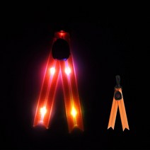 LED 형광 책가방 펜던트 야간 라이딩 경고 백팩 조명 USB 충전 PVC 더브테일 야외 캠핑 비상등, [01] Dovetail light