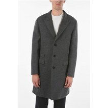 Neil Barrett 피크 LAPEL 3 버튼스 RAW CUT 스키니 핏 울 블렌드 코트 PBCA189Z G004 244