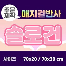 라인팩토리 주문제작 매지컬 반사 슬로건, 70x30, 더블 스웨이드, 핑크