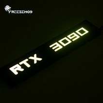 PC 케이스 DIY RGB VGA 측면 패널 RTX 3070 3080 3090 그래픽 카드 GPU 조명 백 플레이트 보드 ROG 5V 3PIN ARGB M/B AURA SYNC, [05] RTX 3070