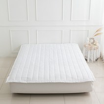 알러지케어 논슬립 고정밴드 올데이굿슬립 사계절 누빔 매트리스 침대패드 카페트 슈퍼싱글/퀸, 차콜