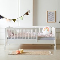 [쁘띠라뺑] 헨리 비치원목 침대 퀸 Q, 수도권, 소프트핑크(주문제작3개월)