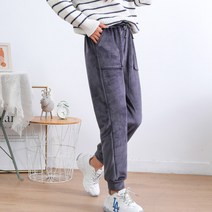 미미캐츠 코듀로이 기모 시보리 밴딩팬츠