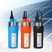 엔진양수기 소형 수중펌프 충전식 배수 dc 12v24v 360lph 70m lift small submersible solar energy 워터 야외 정원 깊은 우물 세차 빌지, 24v, 검은색