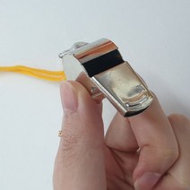 경찰 심판 메탈 목걸이 호루라기