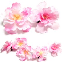 벚꽃 집게핀 2개 천사리본 벚꽃핀 행사 축제 벚꽃축제 꽃핀 봄꽃 단체