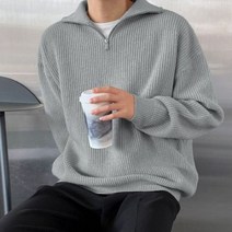 남성 봄스웨터 데일리룩 간절기 럭셔리 클래식 남친코디 블랙 솔리드