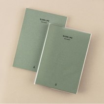2023 심플 주간 다이어리 위클리 플래너 깔끔한 pvc커버 일상 일기장 아카이빙, 포그 그린