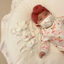 오가닉 유아마스크신생아용유아용, M 유아용 (12-60개월), 작은별그레이