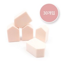위dhns_논라텍스 미니 하우스 퍼프_30EA 물방울 화운데이션 미용소품 파운데이션 메이크업스펀지 화장♥dhn, ♥happynesss, WMD