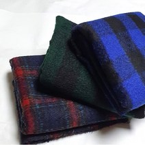 대폭 기모 울혼방체크 3color, 70320 네이비