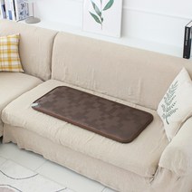 한일메디칼 온돌왕 전기방석, 체크브라운 2인용(45 x 90cm)