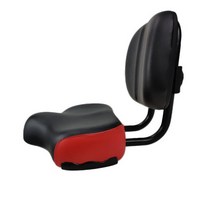 전기자전거 출퇴근 배달 여행 장거리 단거리 유니버설 더 넓은 등받이 안장 좌석 스쿠터, 빨간색