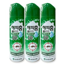 해피홈 수성 에어로솔 피톤치드향 500ml x 3개