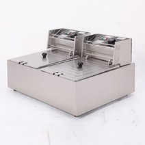 업소용튀김기 상업용 전기 110V220V 디 프라이어압력 밥솥 프라이치킨 딥 프라이어 기계, [01] 8L for each tank, [04] UK