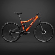 풀샥mtb 입문용 엠티비 산악 자전거 충격흡수 수입 성인 청소년 오프로드, 27단, 29인치, Searcher 오렌지