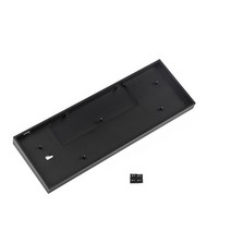 유선 키보드 anodizing aluminium wood cnc case rubber feet 나사 anne pro 2 anne pro, 블랙 알루미늄