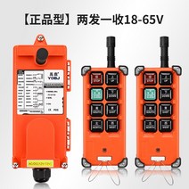 산업용 호이스트 크레인 무선 원격 제어 리모컨 컨트롤러 F21-E1B, 2개 송신 및 1개 수신 18-65V