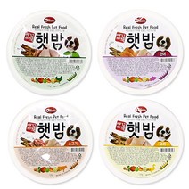 애견비책 햇밥 맛보기4종 닭+연어+소고기+오리 개보약, 햇밥 닭고기 6개