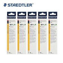 스테들러 옐로우 지우개 연필 134HB 2B 12입, HB, 5개